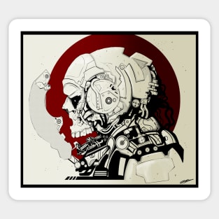 Skull Suit Sticker